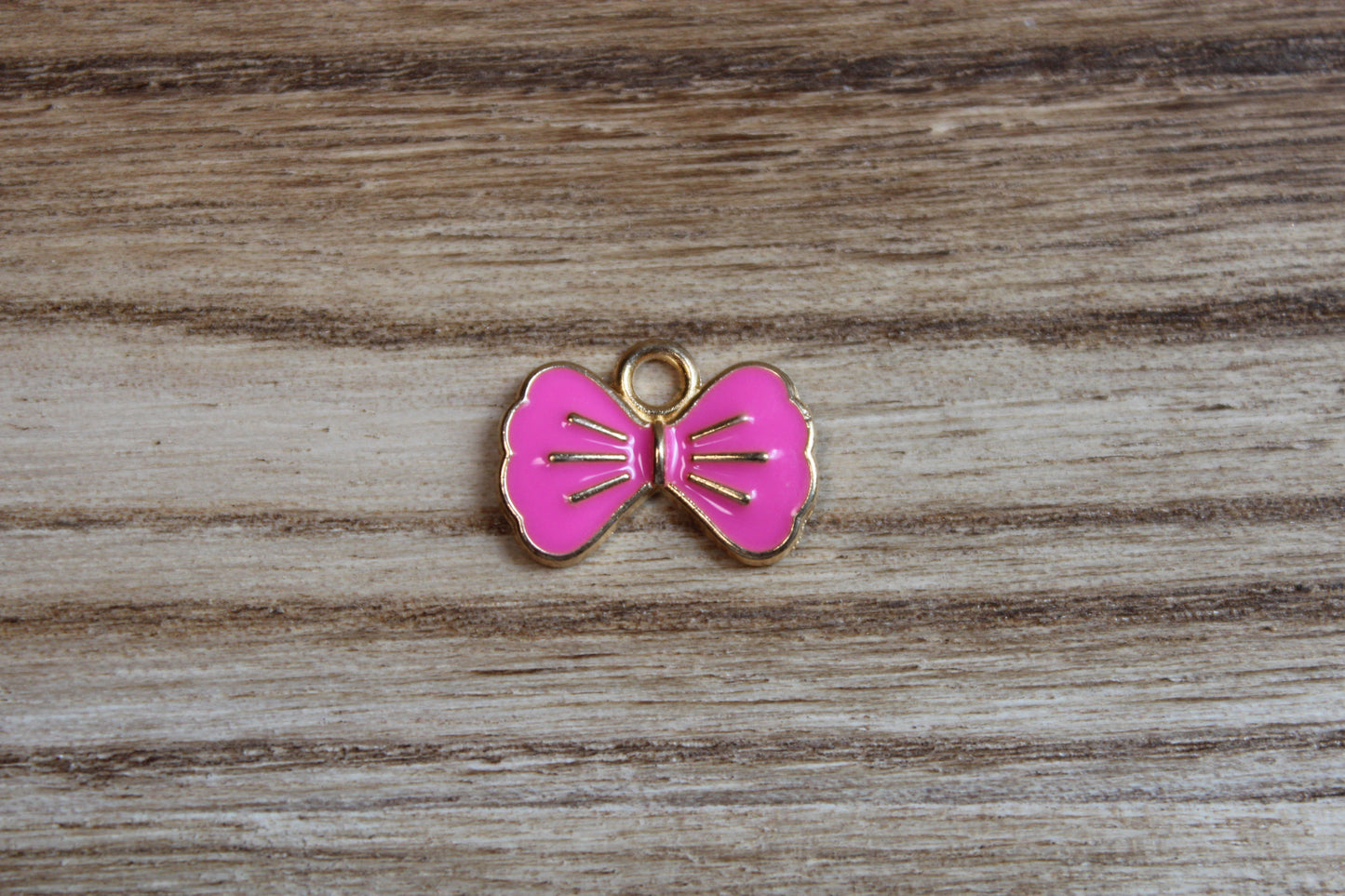 Hot Pink Bow Charm Option #2