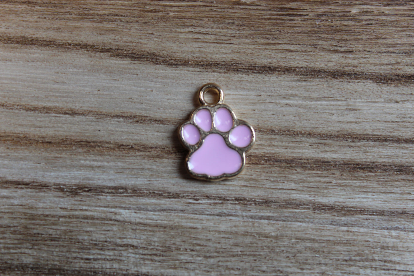 Baby Pink Dog Paw Charm