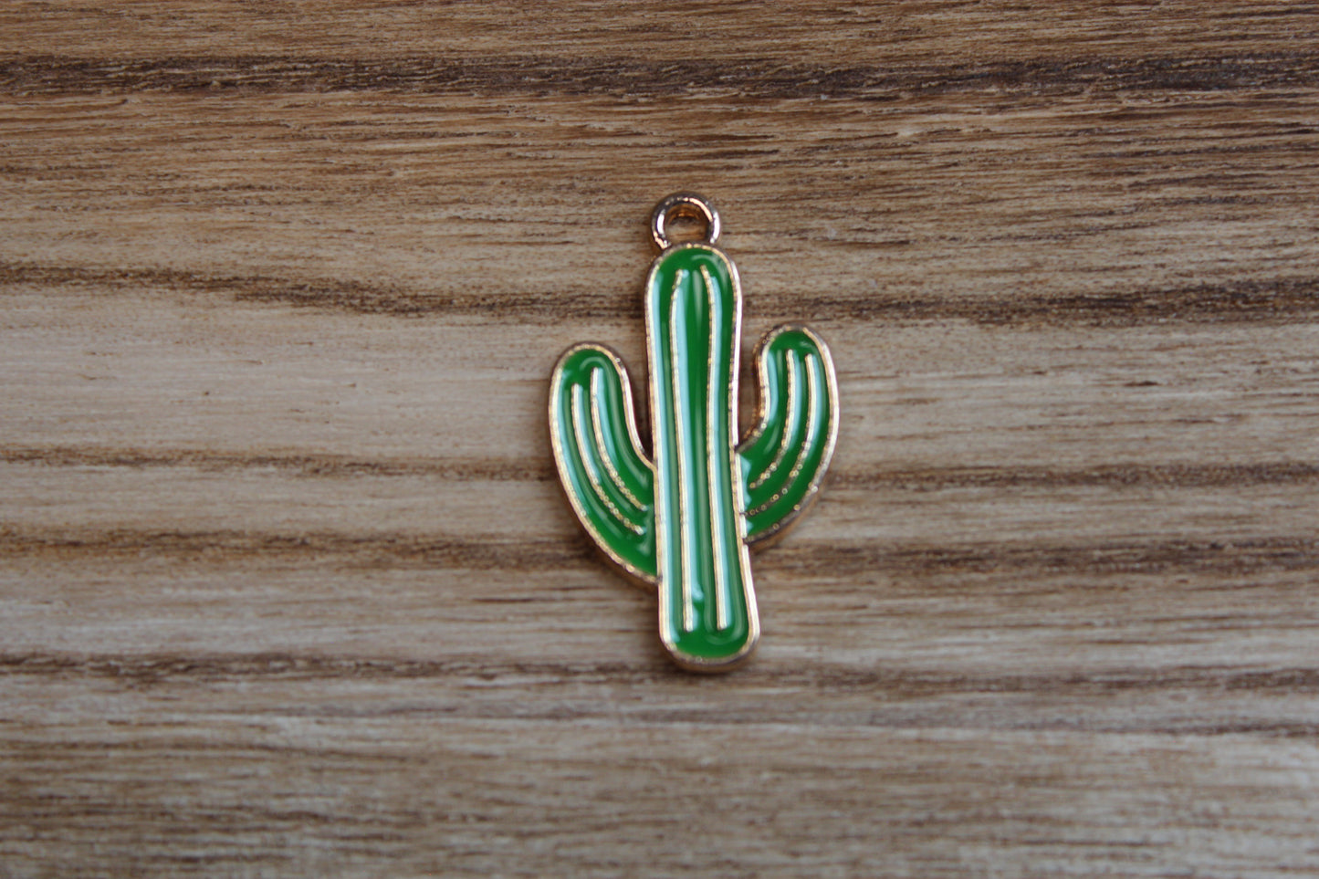 Green Cactus Charm