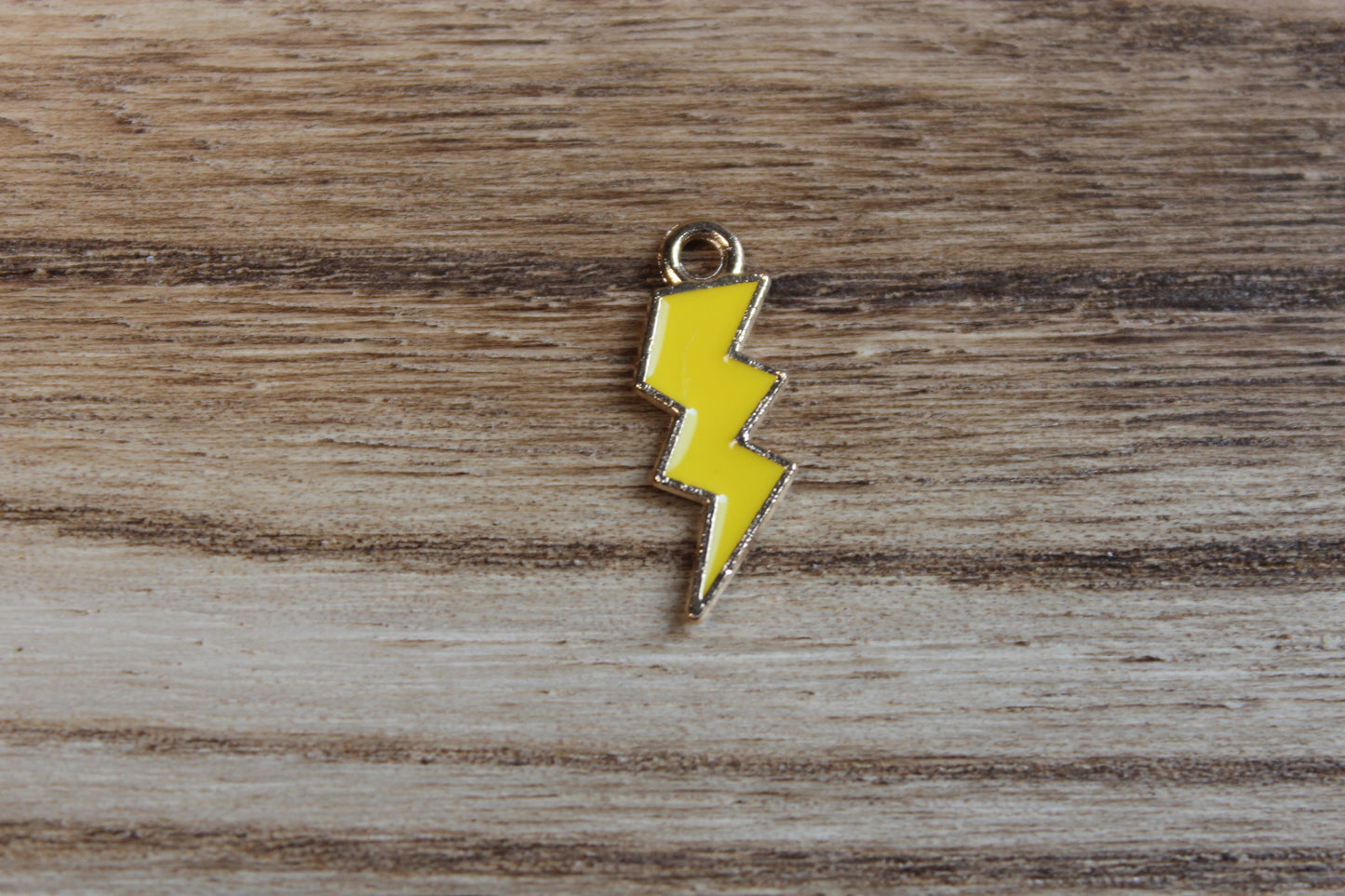 Light Yellow Lighting Bolt Charm