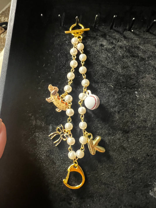 Car charm with freshie hook.