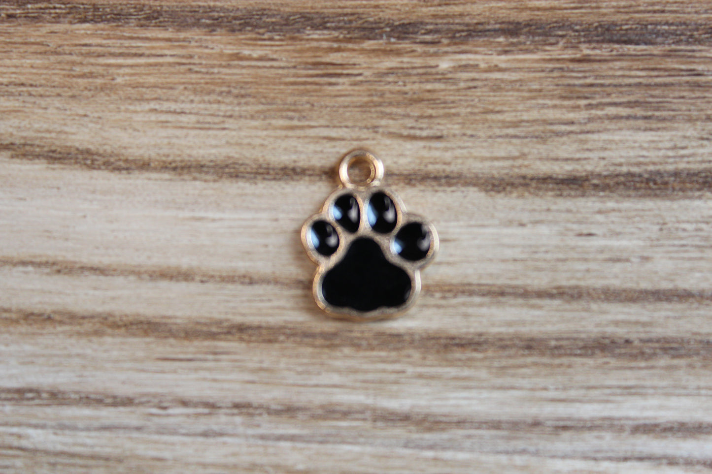 Black Dog Paw Charm