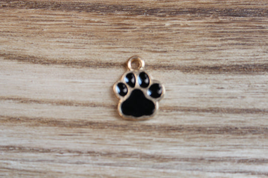 Black Dog Paw Charm