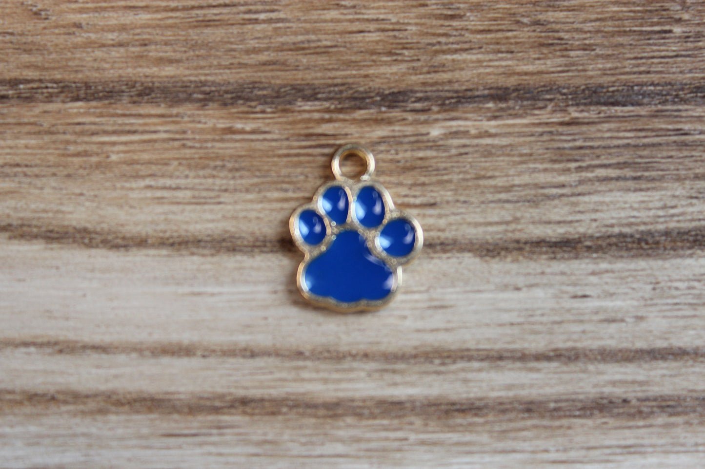 Navy Dog Paw Charm
