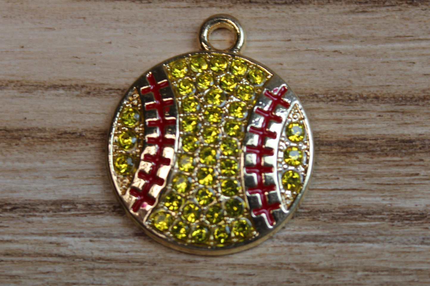 Sparkle Softball Charm