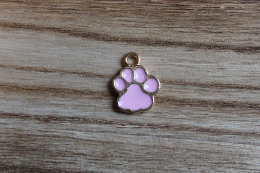 Baby Pink Dog Paw Charm