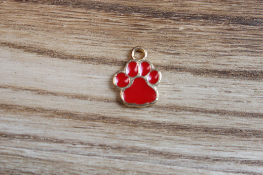Red Dog Paw Charm