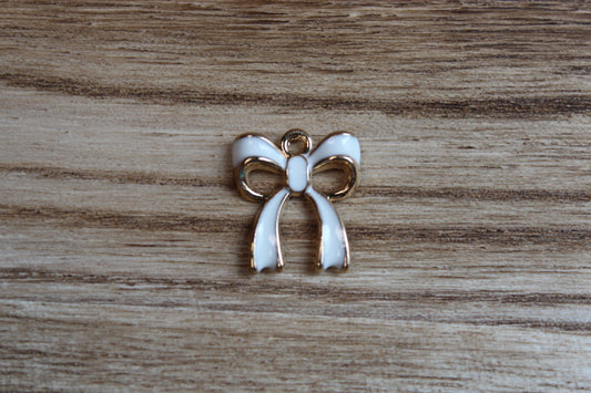 White Bow Charm Option #1
