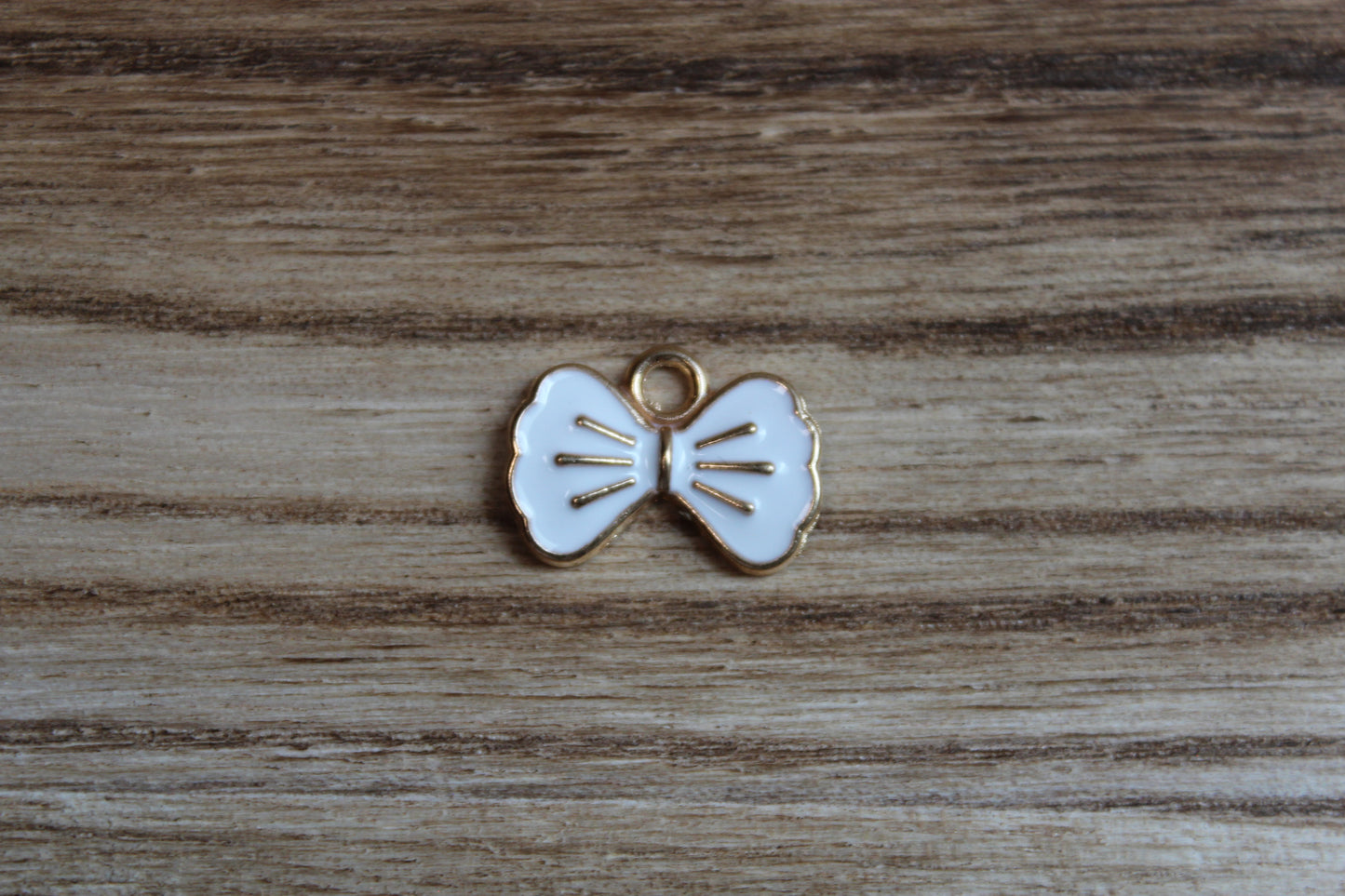 White Bow Charm Option #2