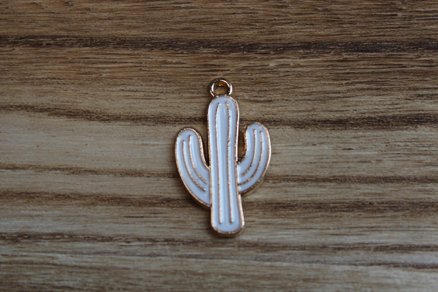 White Cactus Charm