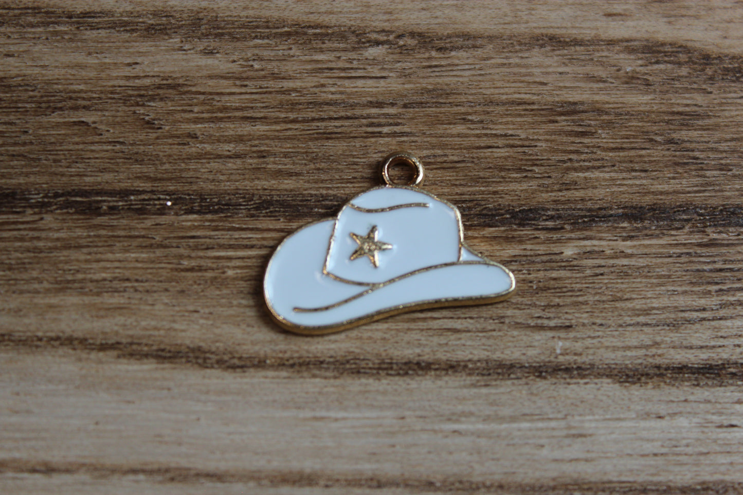 White Cowboy Hat Charm
