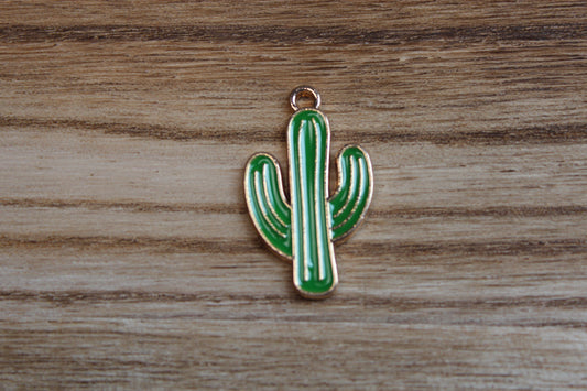 Green Cactus Charm