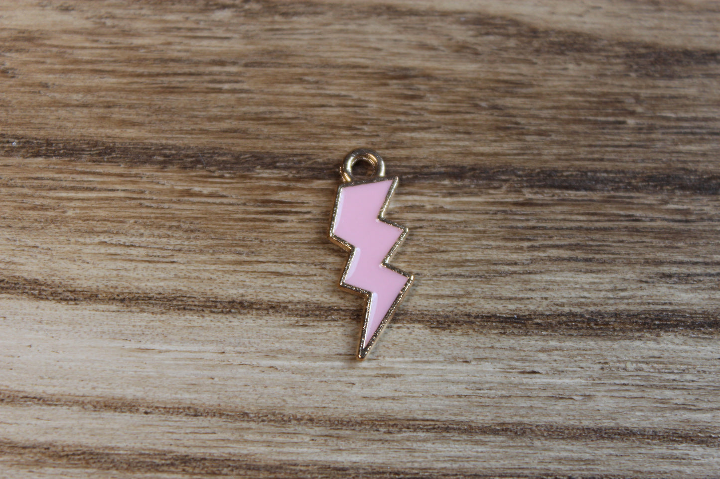 Light Pink Lighting Bolt Charm
