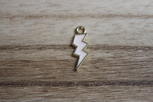 Peach Lighting Bolt Charm