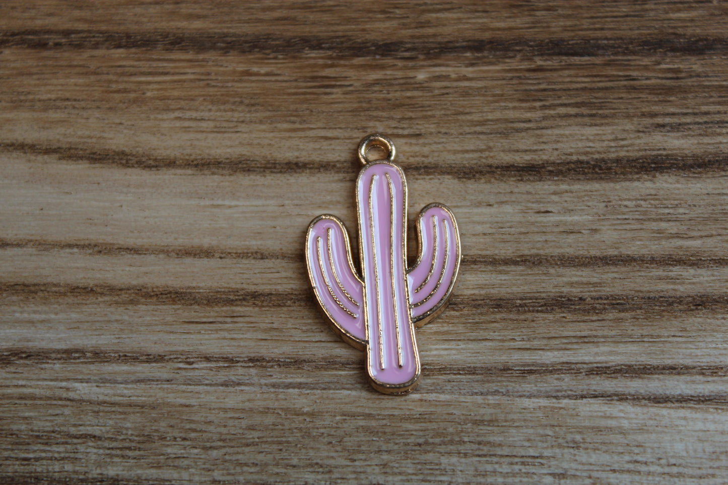 Pink Cactus Charm