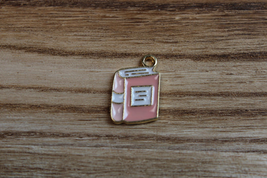 Pink Small Book Charm
