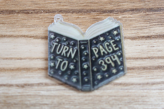 Turn to Page 394 Book Charm