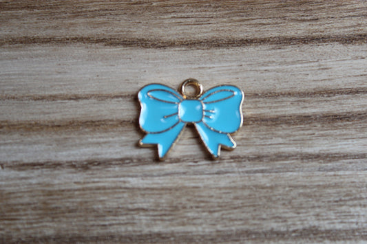 Turquoise Bow Charm